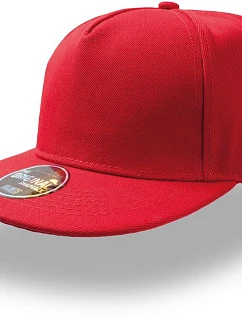 Snap Five 5 panelová kšiltovka  red model 22479508 - Atlantis Headwear