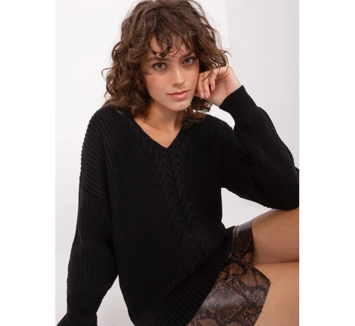 BA SW 8028 jumper.77 čierna