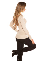 SexyBack! Koucla finednitted jumper with fake fell