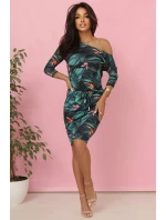 13-166 Športové šaty s vreckami a viazankou - 3D listy