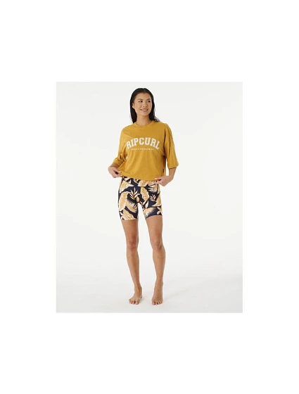 model 22189815 Crop Heritage Tee žlutá - Rip Curl