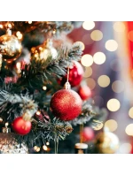 DEKORATÍVNE PLASTOVÉ OZDOBY BEZPEČNÉ 40KS ČERVENÁ SĽUDA