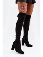 Kozaki Damskie Na Słupku Czarne Xamarin