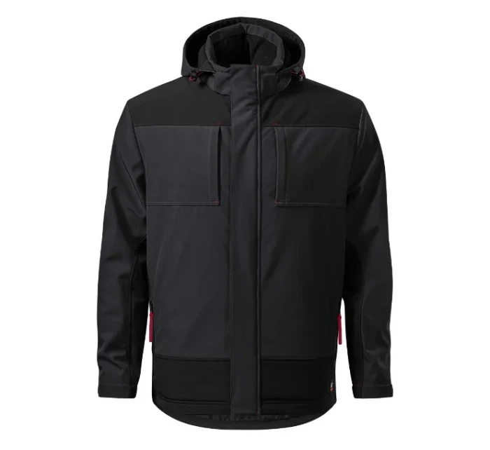Vertex pánska zimná softshellová bunda ebony gray