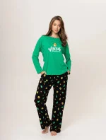 Dámske pyžamo 165/01 zelené s avokádom - Karol