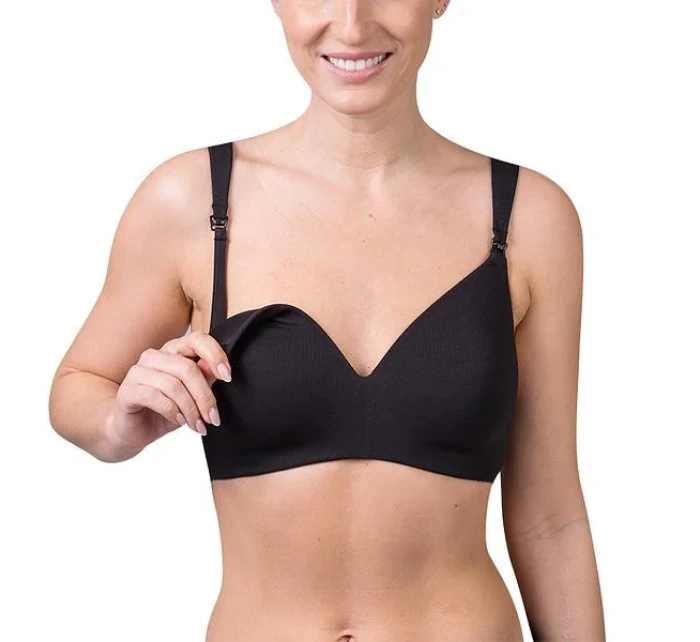 Moderná dojčiaca podprsenka MATERNITY BRA - BELLINDA - čierna