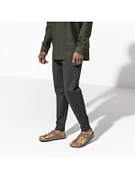 Pánské šedé žabky Birkenstock Gizeh Birko-Flor Nubuck Stone regular wide (43391) dámské