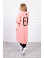 Nadmerná šedá bunda s kapucňou Morel