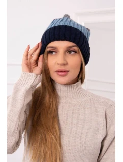 Fleecová čiapka Bojana K265 navy+jeans+dark grey