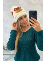 Dámska čiapka Ofelia K349 ecru