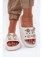 Dámské Pěnové Pantofle S  Bílé model 21697203 - VINCEZA