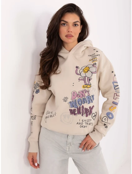 Bluza model 21378702 beżowy - FPrice Bluza model 21378702 beżowy - FPrice