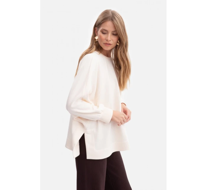 B306 Pletená mikina - vanilka B306 Pletená mikina - vanilka