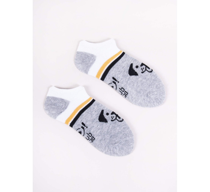 Yoclub Chlapčenské členkové bavlnené ponožky Vzory Farby 6-pack SKS-0008C-AA00-001 Viacfarebné