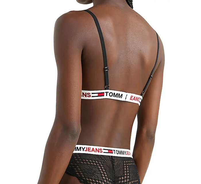 Dámska čipkovaná podprsenka Undersized Jeans UW0UW03829-BDS - Tommy Hilfiger