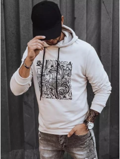 Pánska mikina FashionStreet ecru BX5469