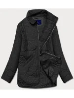 Tenká čierna dámska bunda s ozdobným prešívaním (JIN226) Tenká čierna dámska bunda s ozdobným prešívaním (JIN226)