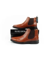 Pánské boty  boots leather brown model 21813737 - Skechers