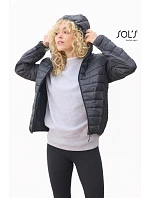 SOL'S Jacket Women Lehká dámská prošívaná bunda s kapucí black model 22449949 SOL'S Jacket Women Lehká dámská prošívaná bunda s kapucí black model 22449949