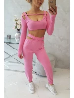 Sada s blúzkou svetlo ružová