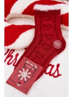 Dětské vánoční ponožky alpaka červené model 21786784 - Aura.via