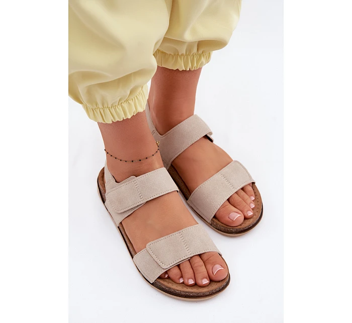 Dámské sandály model 22091707 Béžové - Inblu