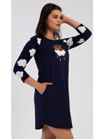 Dámske domáce šaty s trojštvrťovými rukávmi Medveď na obláčiku Dámske domáce šaty s trojštvrťovými rukávmi Medveď na obláčiku