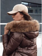 Dámská zimní bunda s kapucí hnědá Dstreet model 21979344 - FashionStreet