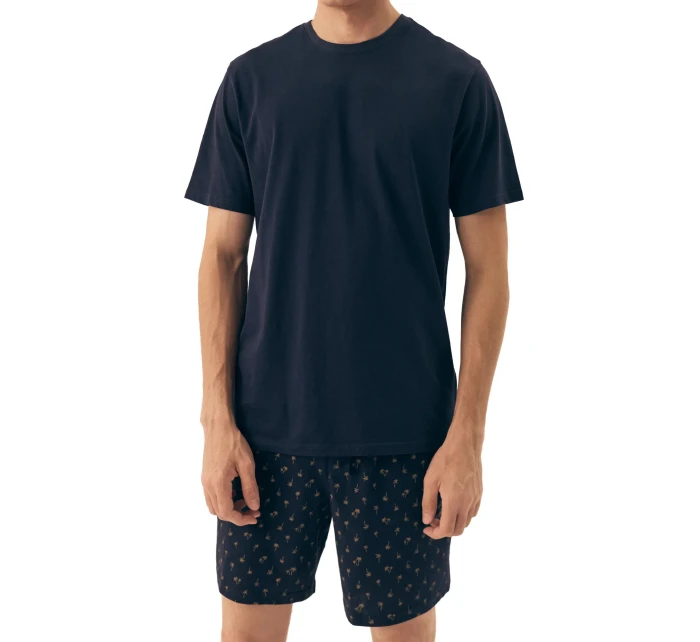 Pánske pyžamo 42601 Shore tmavomodré - HENDERSON Pánske pyžamo 42601 Shore tmavomodré - HENDERSON