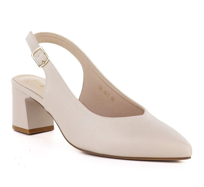 Dámske lodičky s remienkom béžovej farby Sergio Leone SK463