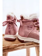 Detské zateplené topánky so zipsom Big Star KK374177 Pink
