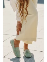 Dámské Semišové Mokasíny Big Star model 21693792 Zelené - Big Star Shoes