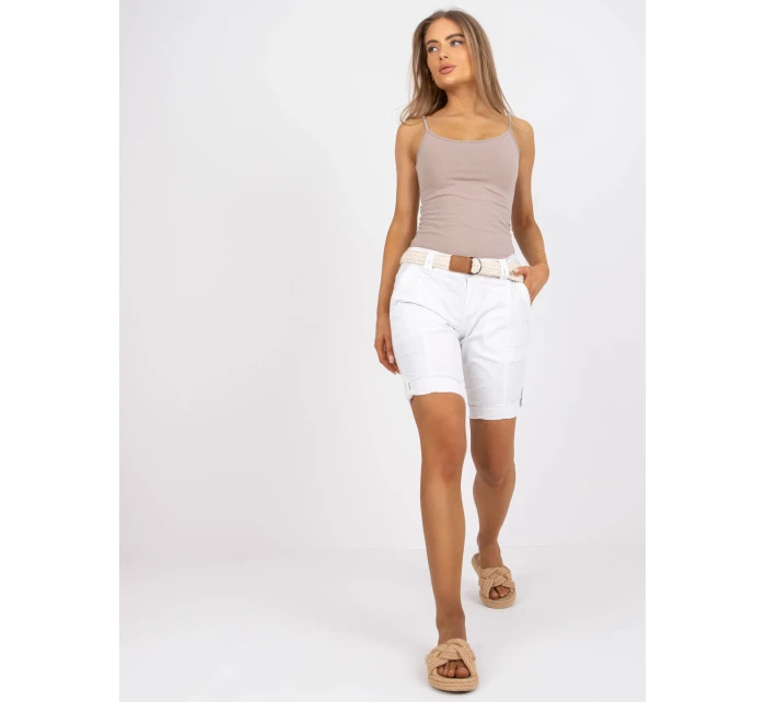 Šortky D60530Z62189Z biele