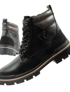 Wrangler Nevada pánske sobolie topánky topánky elegantné módne šnurovanie čierne