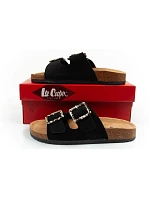Lee Cooper dámske šnurovacie šľapky slip-on black semišové pohodlné ľahké dámske