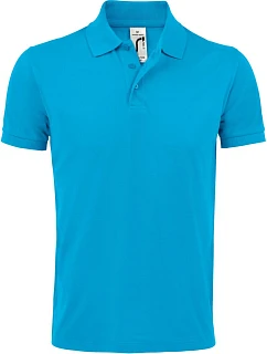 SOL'S Prime Men Pánske piqué polo z hrubej bavlny 25.0571 aqua