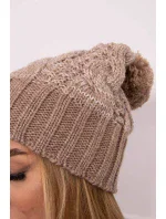 Fleecová čiapka Paris K213 tmavo béžová