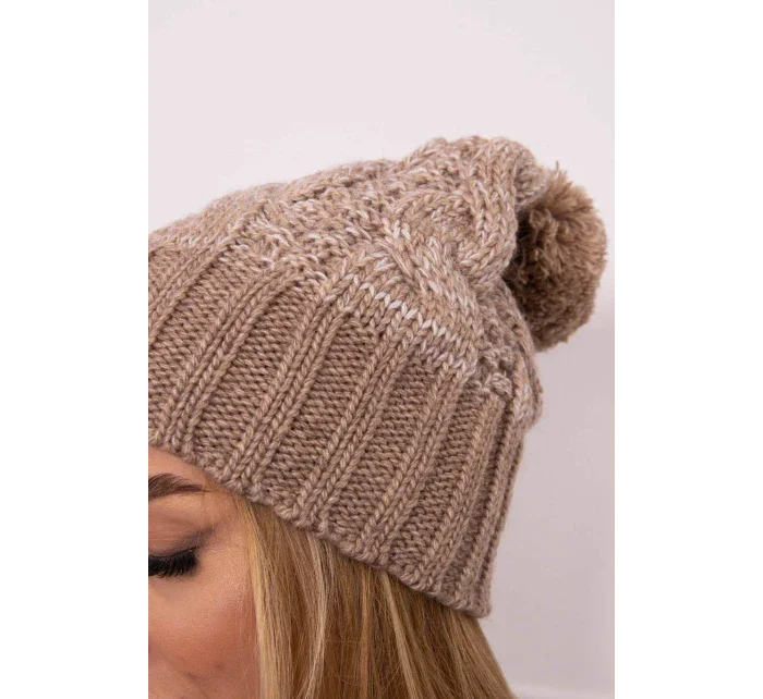 Fleecová čiapka Paris K213 tmavo béžová