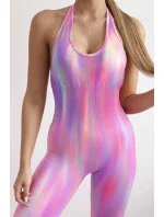 Fitness oblek s push upom ružový