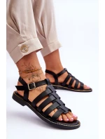 Kožené Sandály S Černe model 21617384 - Boto