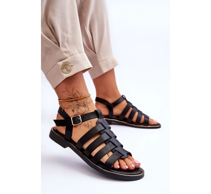 Kožené Sandály S Černe model 21617384 - Boto