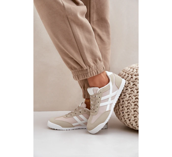 Niskie Tenisówki Trampki Damskie Beżowe Eezore