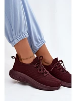 Lehké dámské sportovní nazouváky z Big Star Bordó model 22185515 - Big Star Shoes