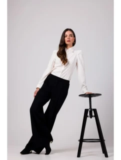 model 18914936 Kalhoty s předním prošíváním černé - BeWear