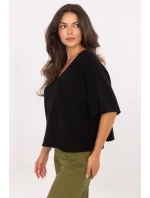 Sveter s krátkym rukávom model 216684 Taliansko Moda Sveter s krátkym rukávom model 216684 Taliansko Moda