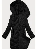 Zimowa pikowana kurtka damska czarna model 21248657 - S'WEST