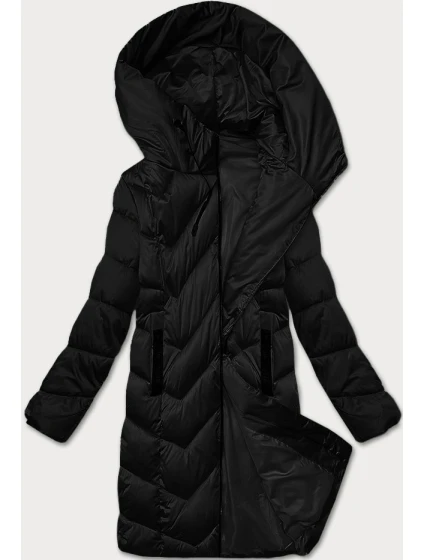 Zimowa pikowana kurtka damska czarna model 21248657 - S'WEST