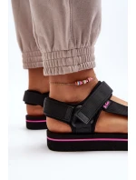 Dámské sandály na platformě model 21649068 Černé - Lee Cooper