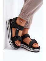 Dámské sandály na platformě model 21649075 Černé - Lee Cooper