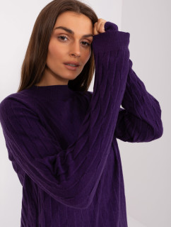 Sweter AT SW 2326.37X ciemny fioletowy